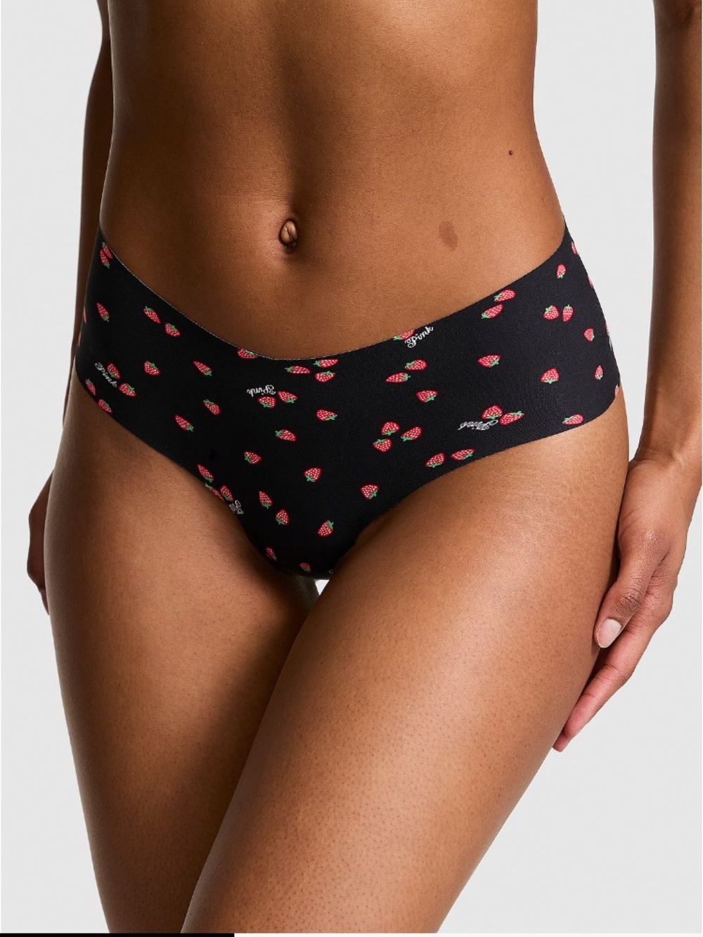 🍓VS Pink no show cheeky panty sz M NWT